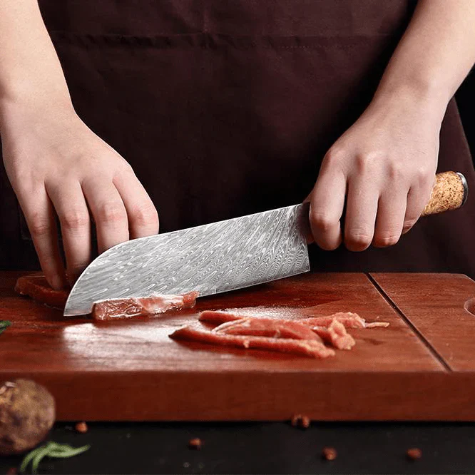 Aotsuki (青月) Sets - Japanese Damascus Steel Chef’s Knives - Image 3
